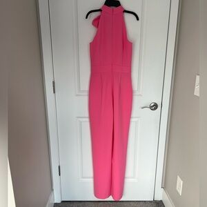 Vince Camuto Vibrant Pink Halter Jumpsuit